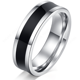 Ehering-Edelstahl-in-Silber-Schwarz